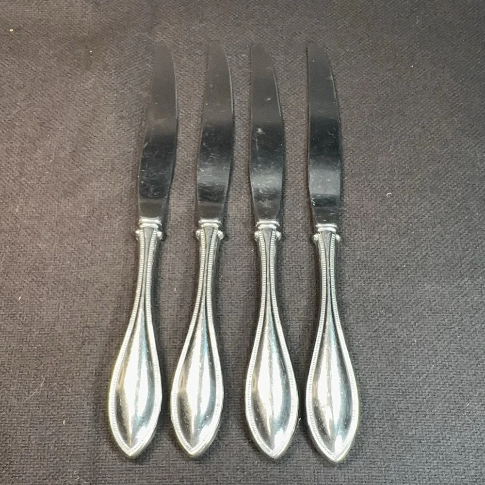 Oneida‎ AMERICAN HARMONY /ARBOR Set of 4 Dinner Knives Stainless Flatware